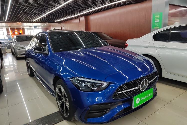 Used Mercedes-Benz C-Class 2022 C 260 L Obsidian Night Sport Edition Front Right 45 Deg