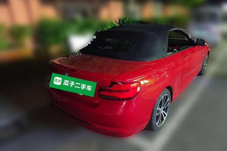 Used BMW 2 Series 2018 220i Convertible Coupe Sports Design Package Rear Right 45 Deg