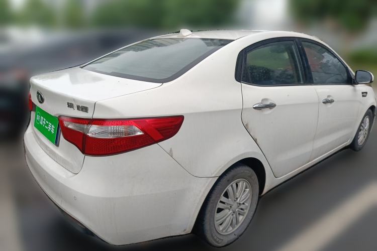 Used Kia K2 2012 Sedan 1.4L Automatic GLS Commemorative Edition Rear Right 45 Deg