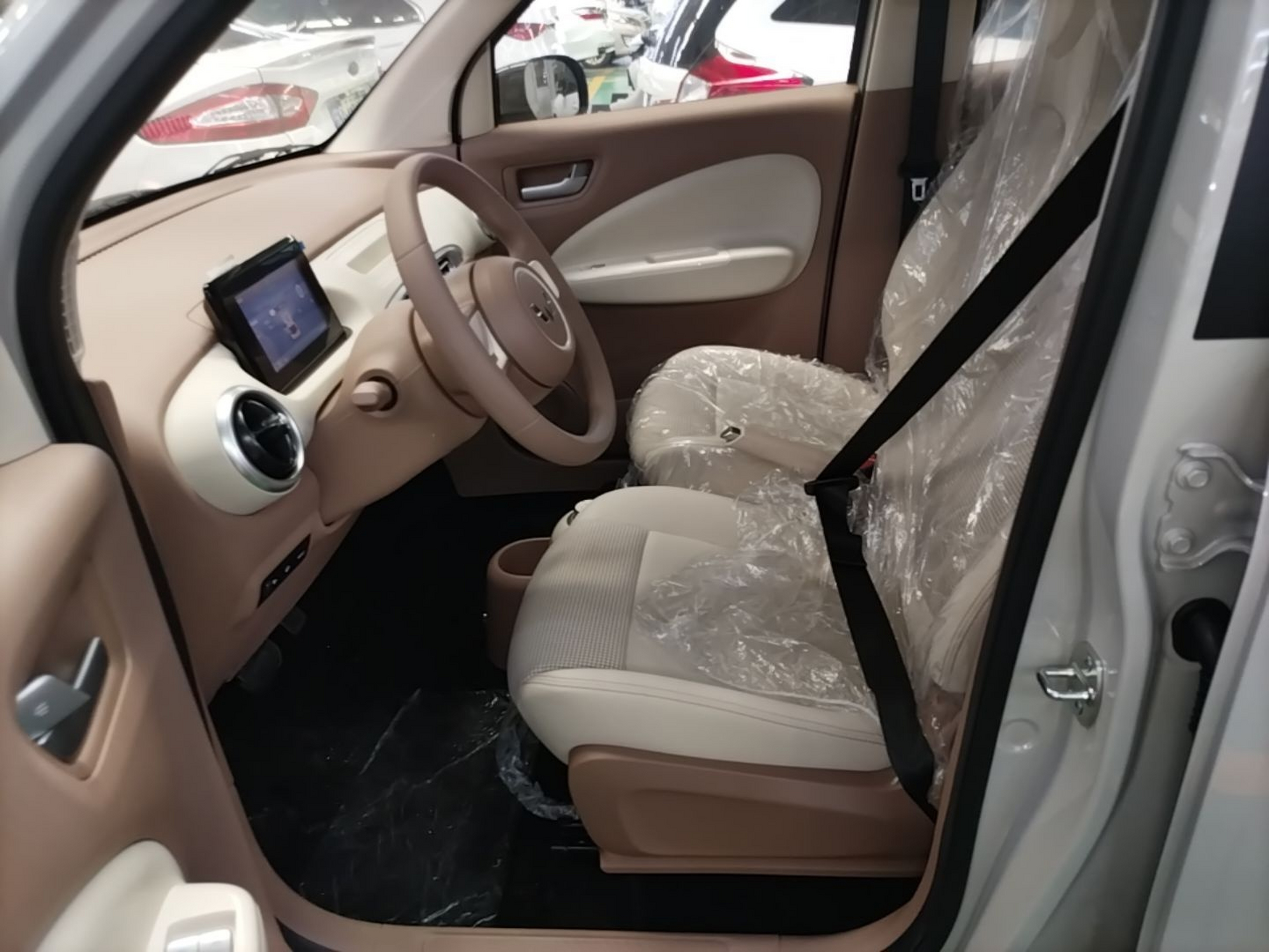 Vordere Reihe im Auto