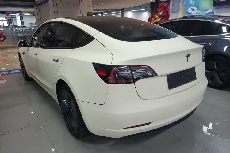 Used Tesla Model 3 2021 Revised Version Standard Range Rear-Wheel Drive Upgraded Edition 3D1 Rear Left 45 Deg