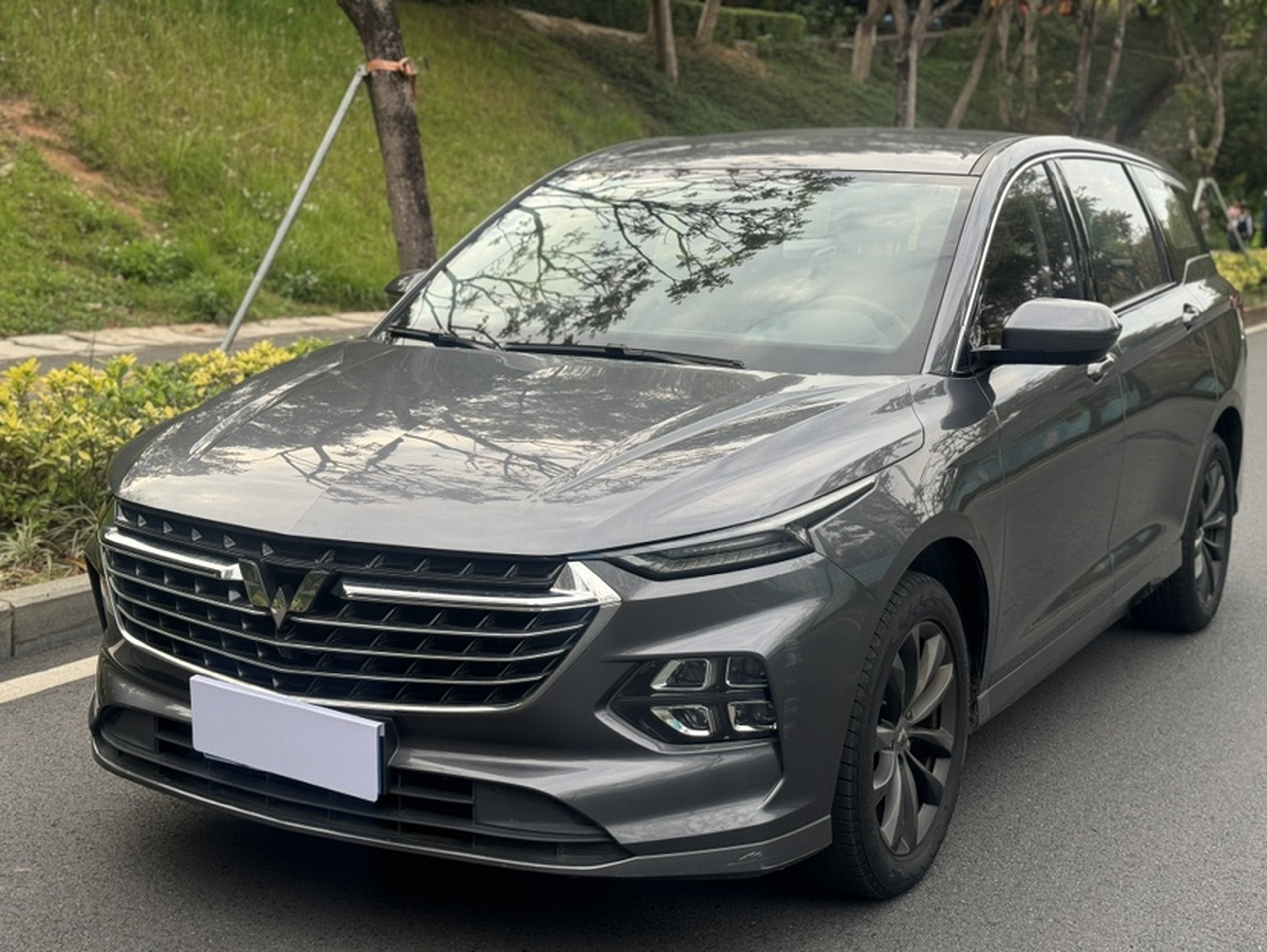 Под передней частью автомобиля