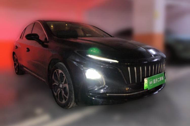 Used Hongqi E-QM5 2021 Online Booking Charging Basic Edition 5 Seats Front Right 45 Deg