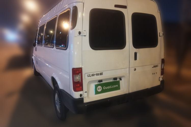 Used JMC Transit 2019 2.8T Commercial Version Long Wheelbase Mid-Roof 6-Seater Rear Single Tire China VI Emission Standard – JX493 Rear Left 45 Deg