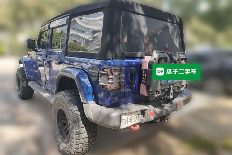 Used Jeep Wrangler 2019 2.0T Sahara Four-Door Version China VI Emission Standard Rear Left 45 Deg