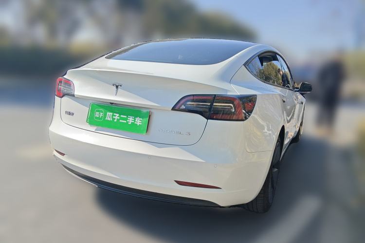 Used Tesla Model 3 2021 Standard Range Rear-Drive Upgraded Version Rear Right 45 Deg
