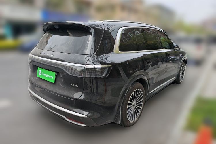 Used Hima AITO M8 2025 Extended-Range Max+ Version 53.4 kWh 6-Seater Edition Rear Right 45 Deg