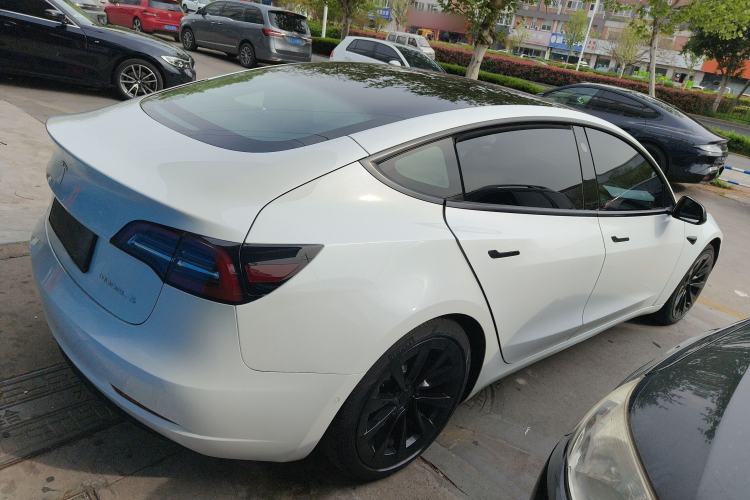 Used Tesla Model 3 2021 Standard Range Rear-Drive Upgraded Version Rear Right 45 Deg