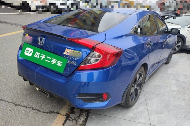 Used Honda Civic 2019 220TURBO CVT Dynamic Edition China VI Emission Standard Rear Right 45 Deg