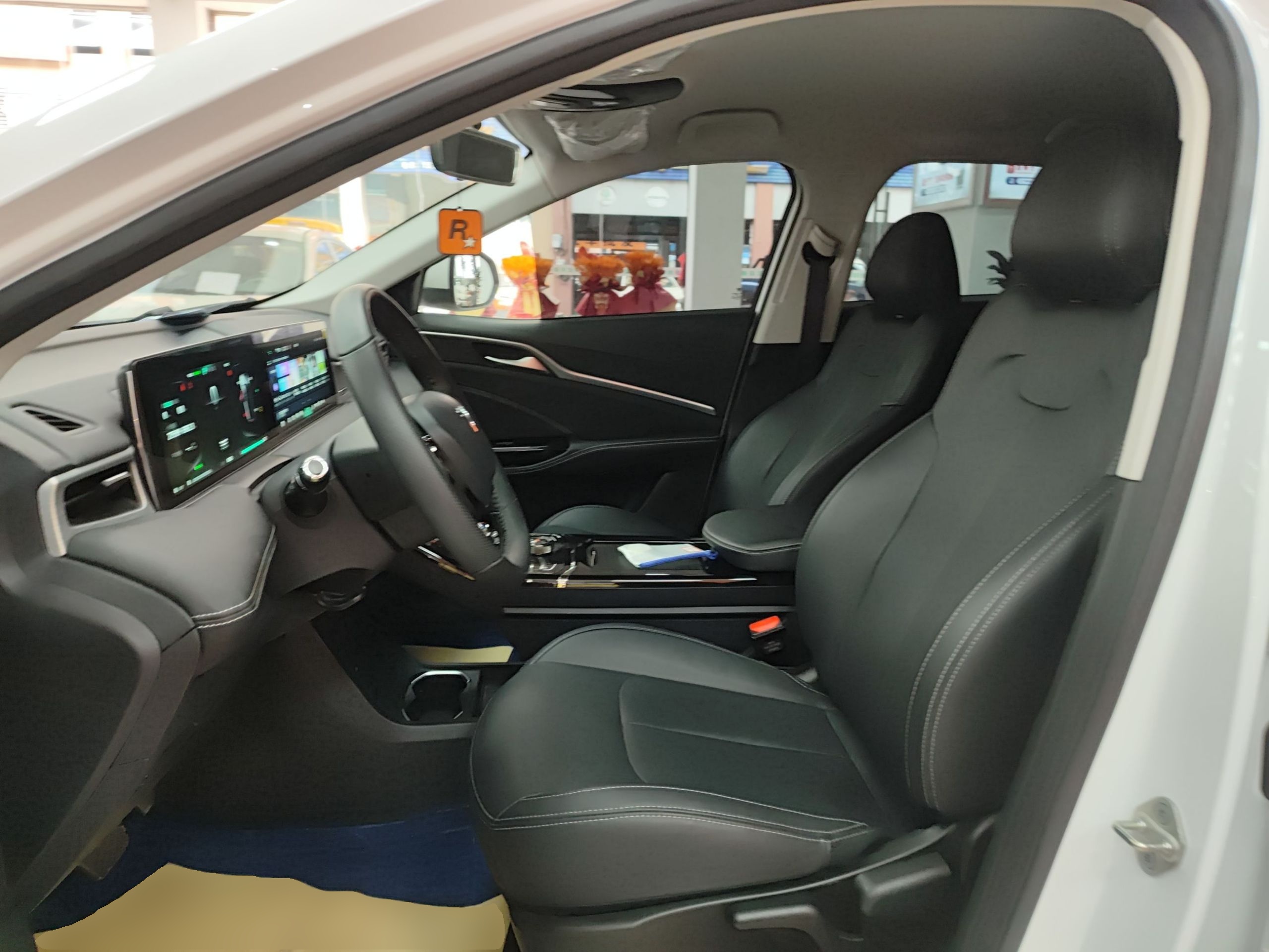 Переднее сиденье в автомобиле