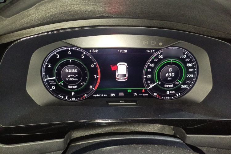 Used Volkswagen Tiguan L 2019 330TSI Automatic Two-Wheel Drive Panoramic Comfort Edition China V Standard Instrument Cluster