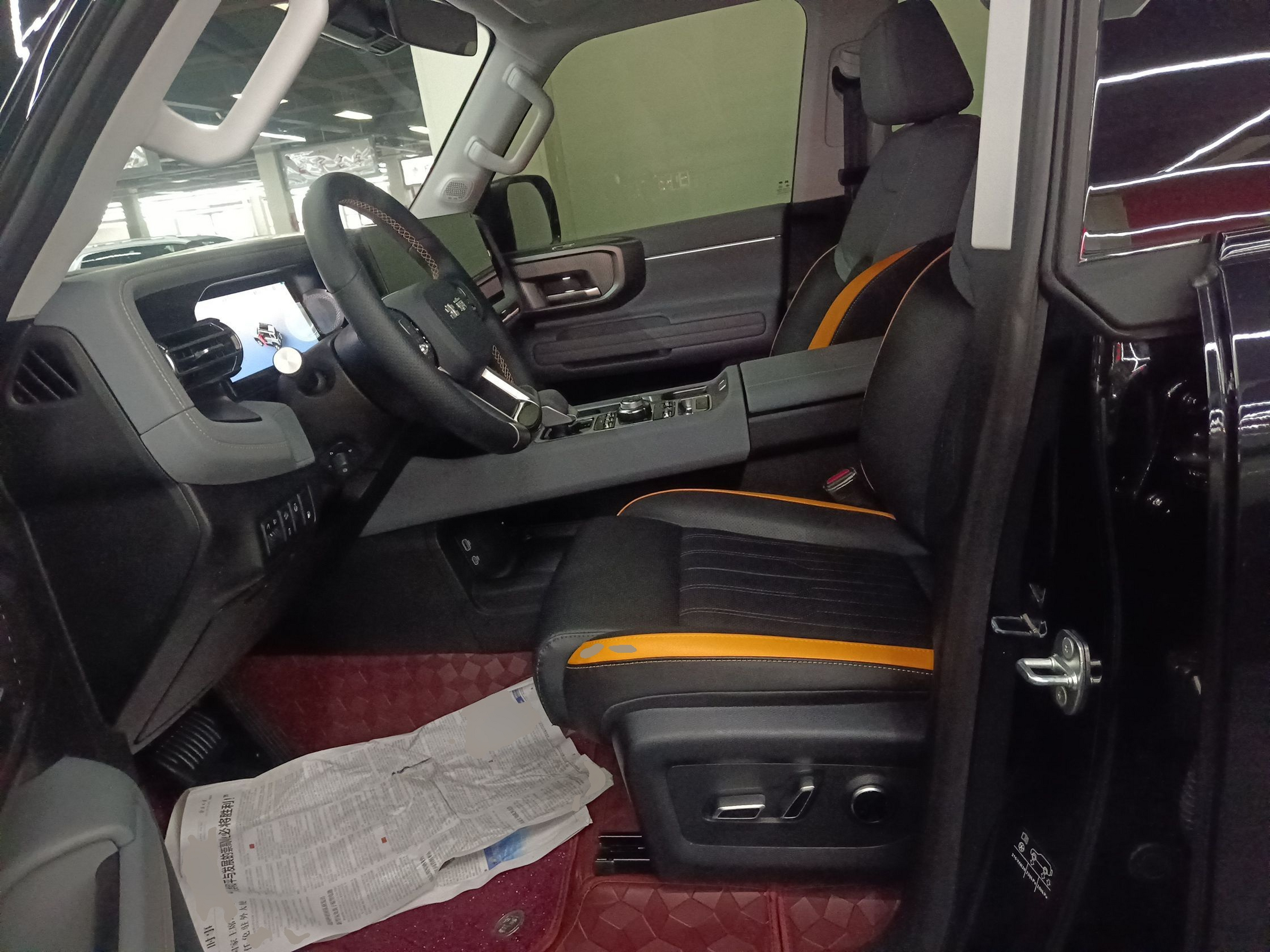 Переднее сиденье в автомобиле