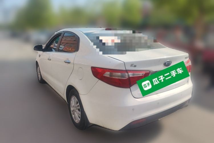 Used Kia K2 2012 Sedan 1.4L MT GLS Commemorative Edition Rear Left 45 Deg