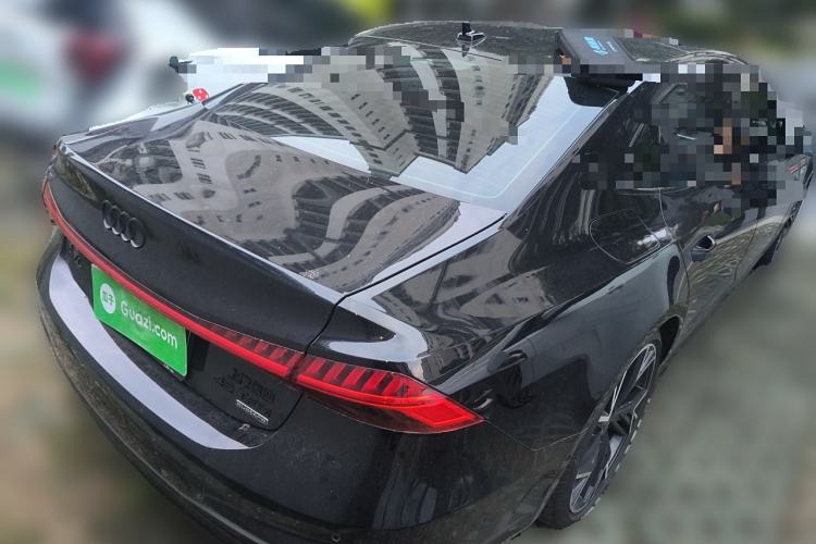 Used Audi A7L 2024 45 TFSI quattro Black Warrior Edition Rear Right 45 Deg