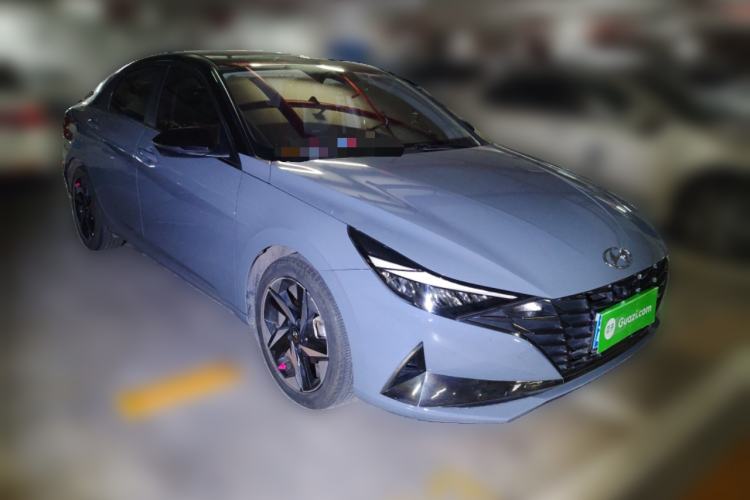 Used Hyundai Elantra 2021 1.5L CVT TOP Flagship Edition Front Right 45 Deg