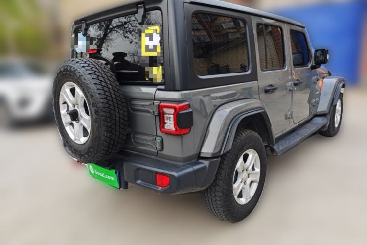 Used Jeep Wrangler 2019 2.0T Sahara Four-Door Version China VI Emission Standard Rear Right 45 Deg
