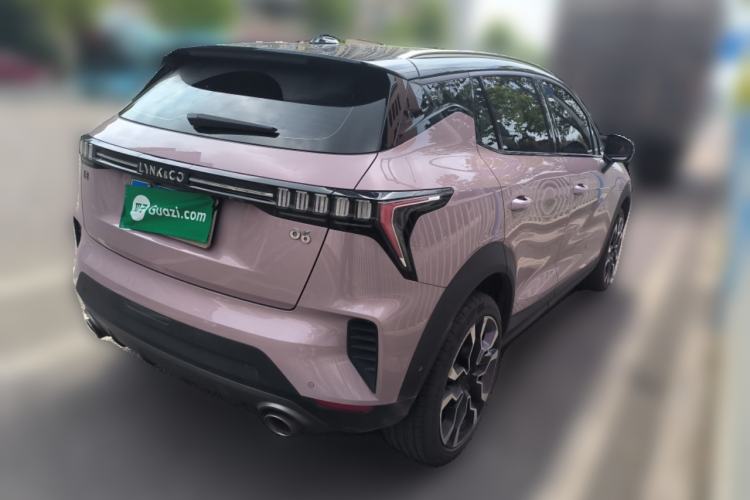 Used Lynk & Co 06 2021 1.5T Shero Pink Special Edition Rear Right 45 Deg