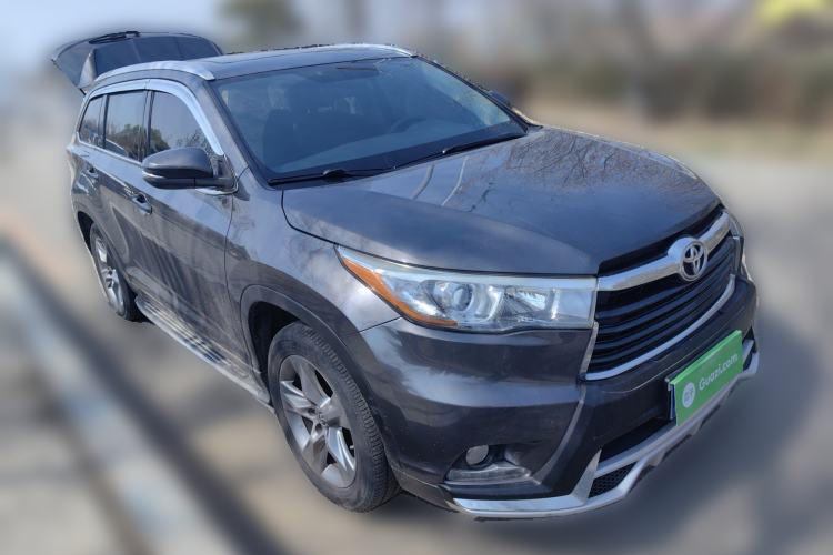 Used Toyota Highlander 2015 2.0T Four-Wheel Drive Luxury Edition 7-Seater Front Right 45 Deg
