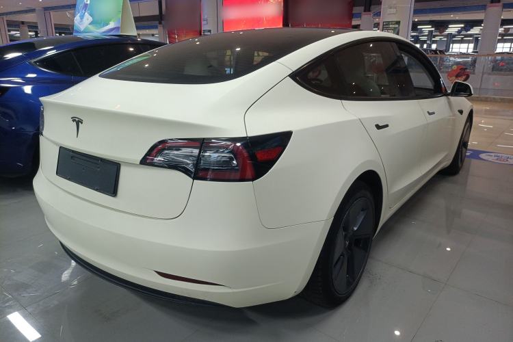 Used Tesla Model 3 2021 Revised Version Standard Range Rear-Wheel Drive Upgraded Edition 3D1 Rear Right 45 Deg