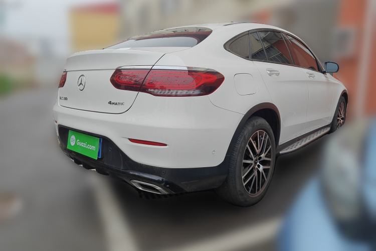 Used Mercedes-Benz GLC Coupe 2020 GLC 300 4MATIC Coupe SUV Rear Right 45 Deg