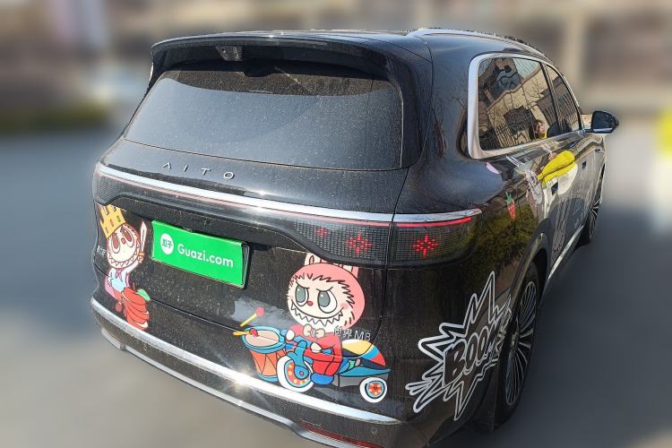 Used Hima AITO M8 2025 Extended-Range Max+ Version 53.4 kWh 6-Seater Edition Rear Right 45 Deg