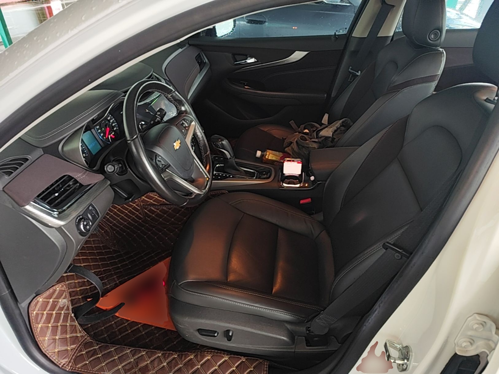 Vordere Reihe im Auto