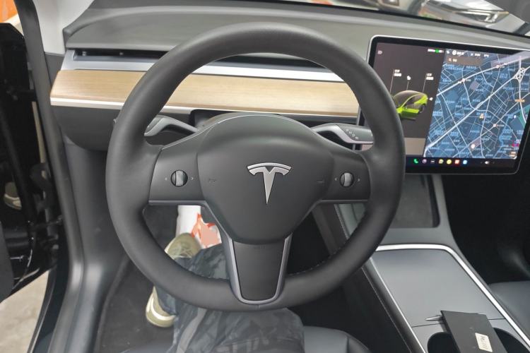 Used Tesla Model Y 2021 Standard Range Rear-Wheel Drive Version Steering Wheel