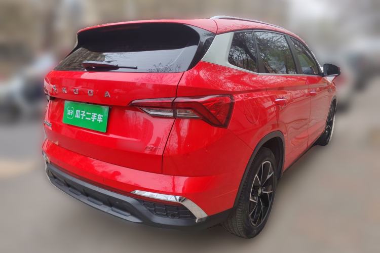 Used Skoda Kamiq 2020 GT 1.5L Automatic Flagship Model China VI Standard Rear Right 45 Deg