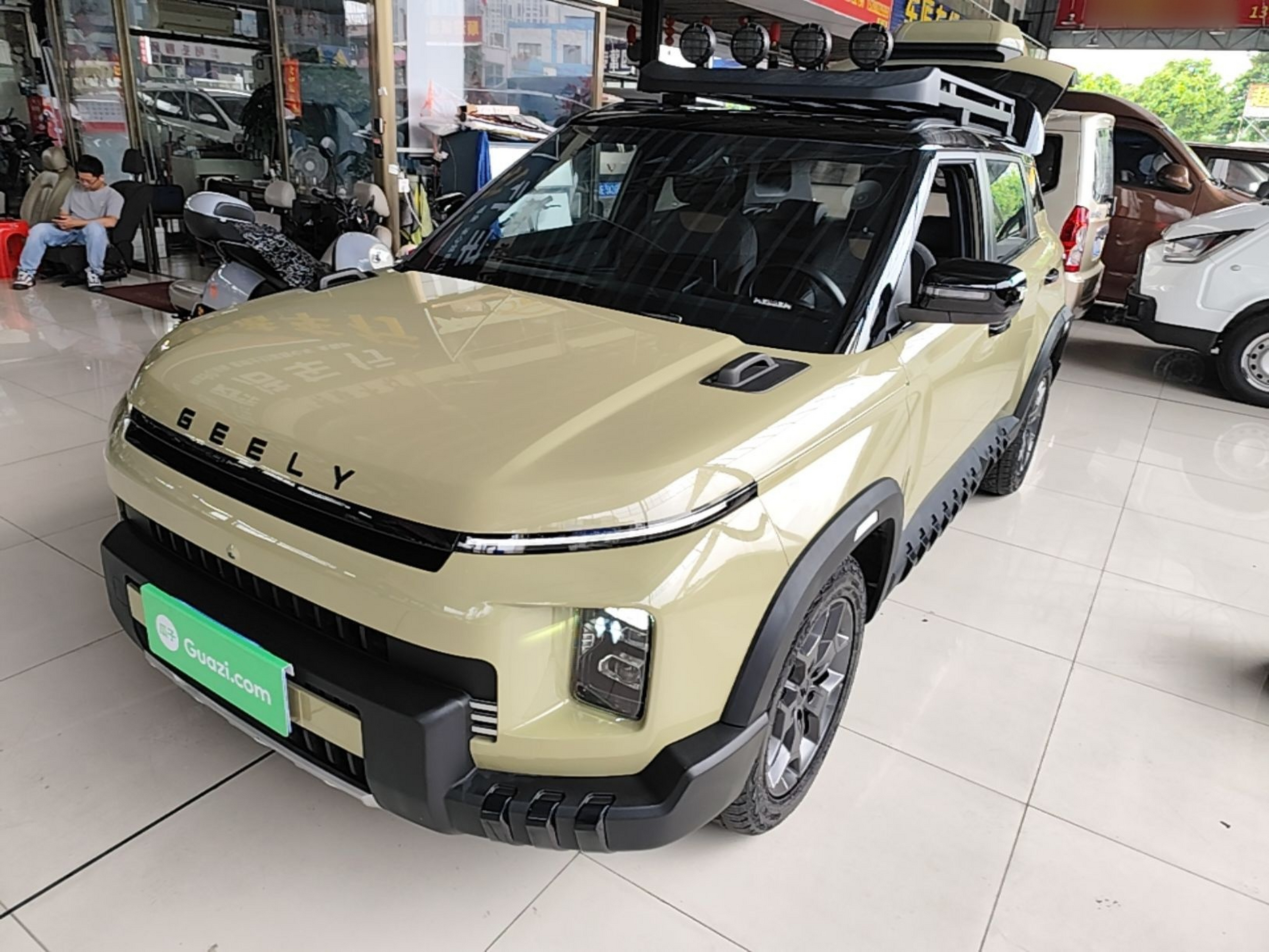Под передней частью автомобиля
