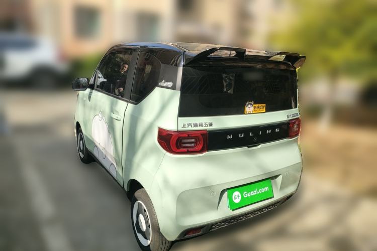 Used Wuling Hongguang MINIEV 2021 Macaron Fashion Model Lithium Iron Phosphate Rear Left 45 Deg