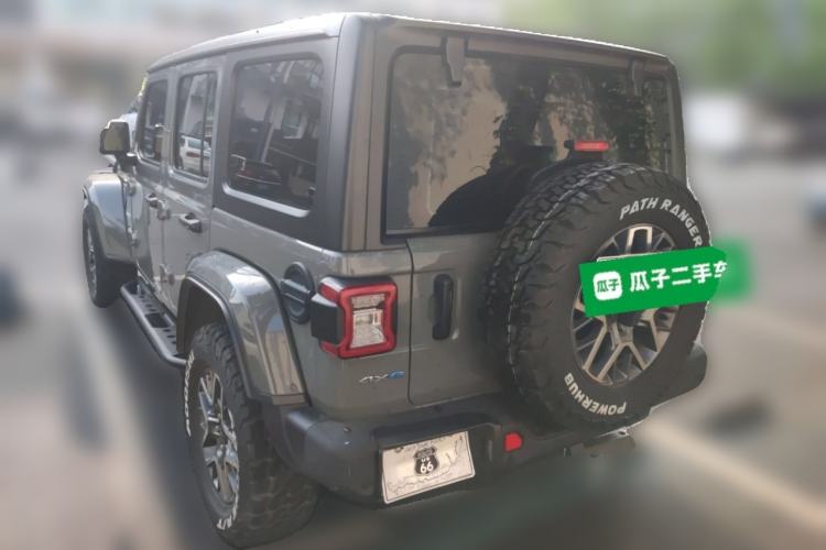 Used Jeep Wrangler New Energy 2021 Four-Door 2.0T 4xe Sahara Rear Left 45 Deg