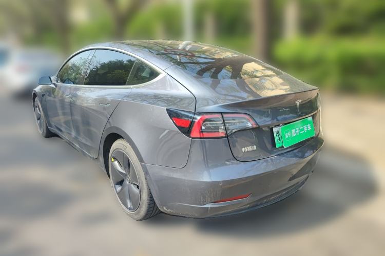 Used Tesla Model 3 2019 Standard Range Rear-Drive Upgraded Version Rear Left 45 Deg