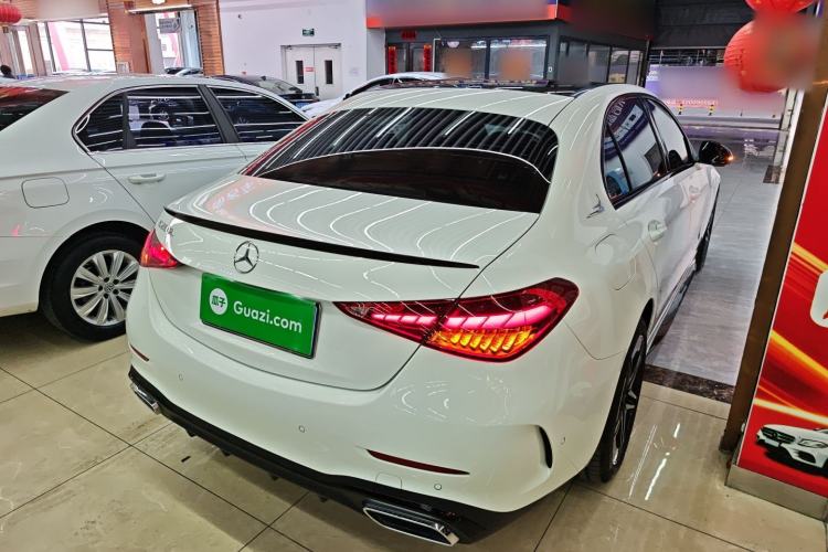 Used Mercedes-Benz C-Class 2025 C 260 L Obsidian Night Sport Edition Rear Right 45 Deg