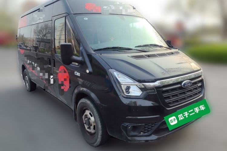 Used Ford Transit Custom 2021 2.2T Automatic Logistics Vehicle Pro Long Wheelbase 7 Seats Mid-Roof China VI Standard
