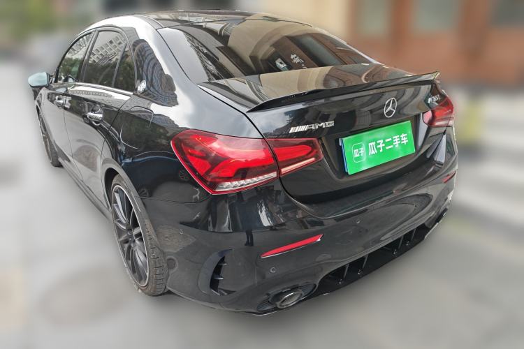 Used Mercedes-Benz A AMG 2021 AMG A 35 L 4MATIC Midnight Special Edition Rear Left 45 Deg