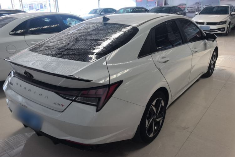 Used Hyundai Elantra 2021 240TGDi DCT LUX Prestige Edition Rear Right 45 Deg