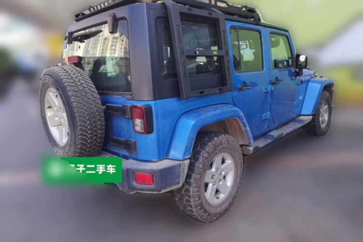 Used Jeep Wrangler 2015 2.8TD Sahara Four-Door Comfort Edition Rear Right 45 Deg