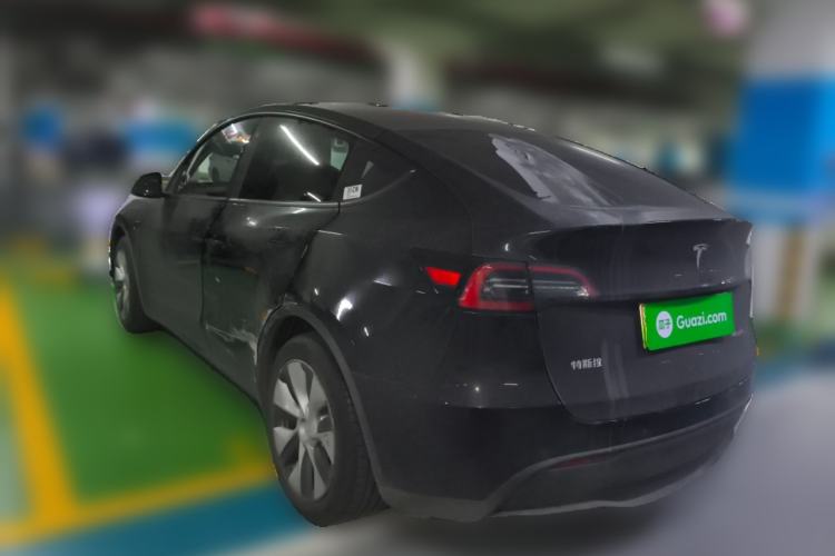 Used Tesla Model Y 2021 Standard Range Rear-Wheel Drive Version Rear Left 45 Deg