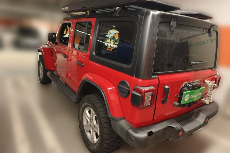 Used Jeep Wrangler 2021 2.0T Sahara Four-Door Edition Rear Left 45 Deg