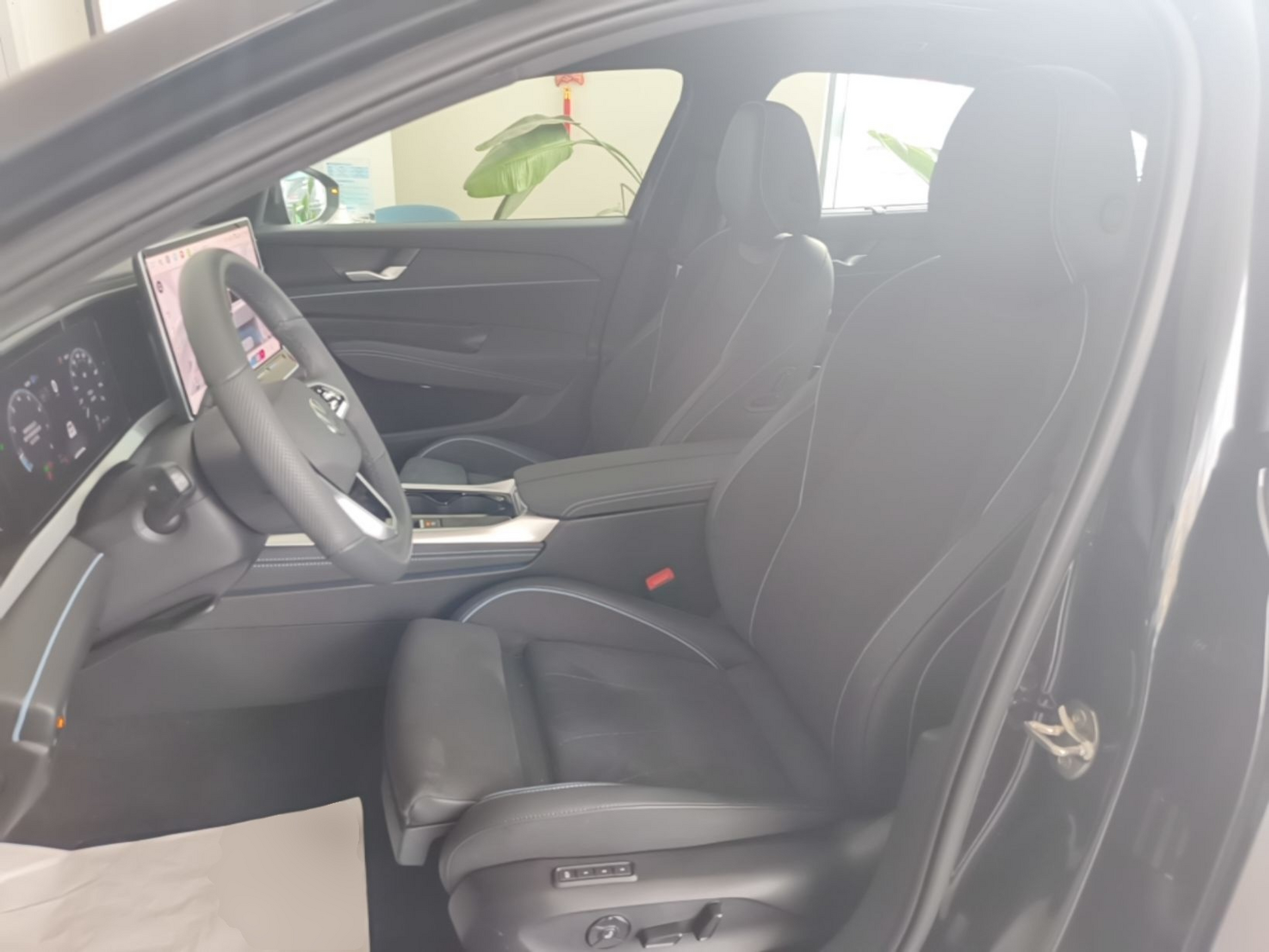A primeira fila do carro