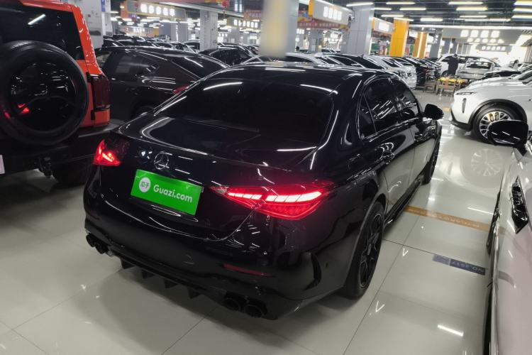 Used Mercedes-Benz C-Class 2025 C 260 L Obsidian Night Sport Edition Rear Right 45 Deg