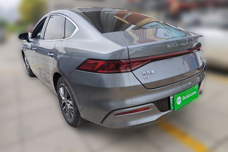 Used BYD Qin PLUS 2021 EV 500KM Luxury Model Rear Left 45 Deg