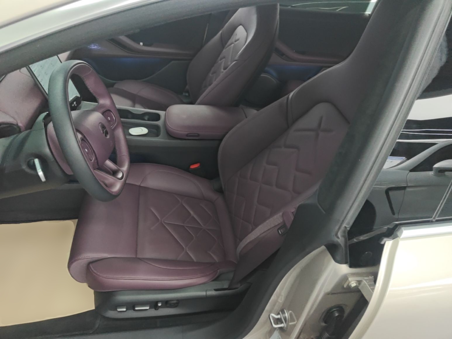 Vordere Reihe im Auto