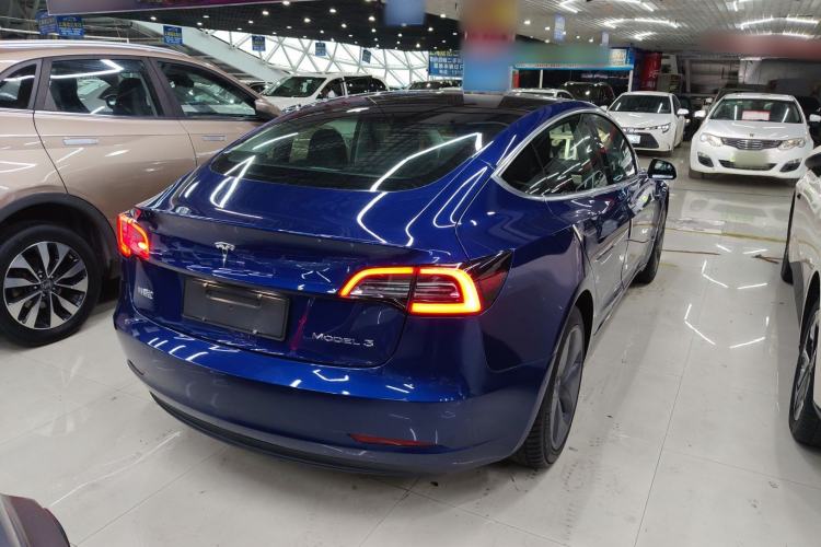 Used Tesla Model 3 2020 Refreshed Version Long-Range Rear-Wheel Drive Rear Right 45 Deg