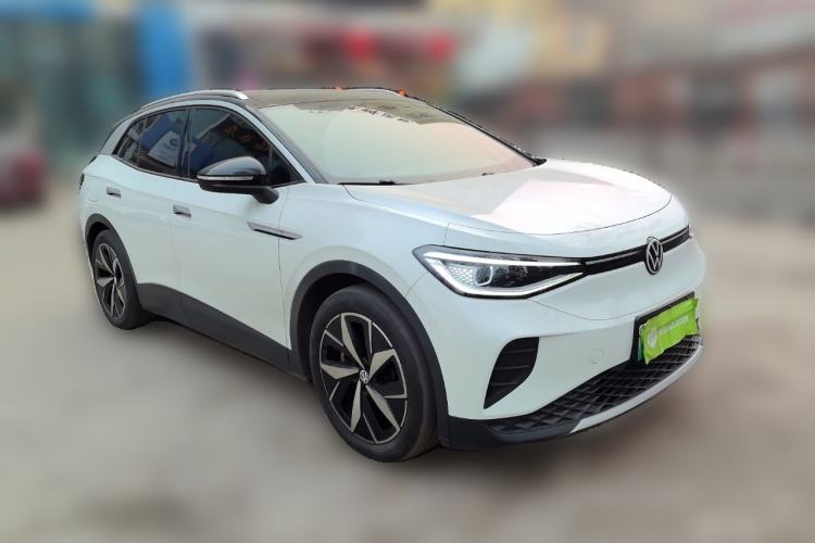 Used Volkswagen ID.4 CROZZ 2021 Yeyue First-Edition Two-Wheel-Drive Version Front Right 45 Deg