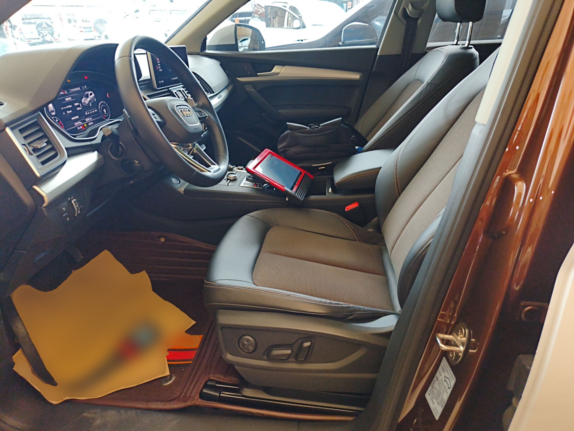 Переднее сиденье в автомобиле