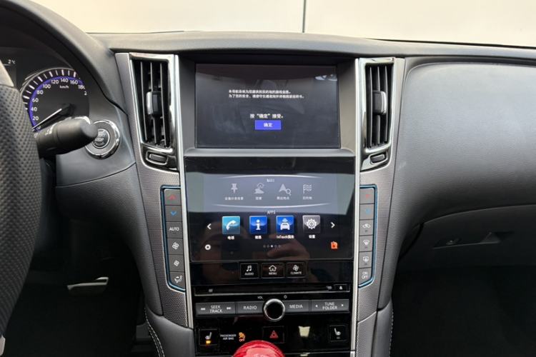 Used Infiniti Q50 2014 3.7L Luxury Sport Edition Audio And AC Panel