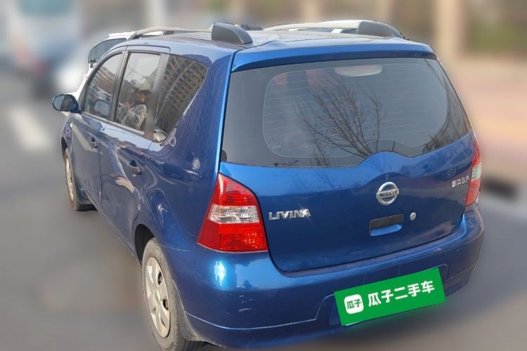 Used Nissan Livina 2010 Jingyue Edition 1.6L Manual All-Around Model Rear Left 45 Deg