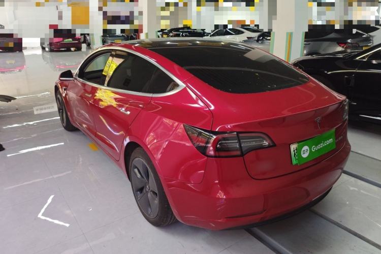 Used Tesla Model 3 2020 Refreshed Version Long-Range Rear-Wheel Drive Rear Left 45 Deg