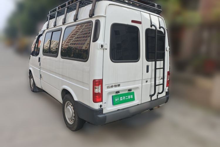 Used JMC Transit 2019 2.8T Commercial Version Short Wheelbase Mid-Roof 6-Seater China VI JX493 Rear Left 45 Deg